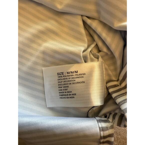 Greg Norman Five Iron Grey White Striped Golf Polo Men's M - Picture 7 of 7